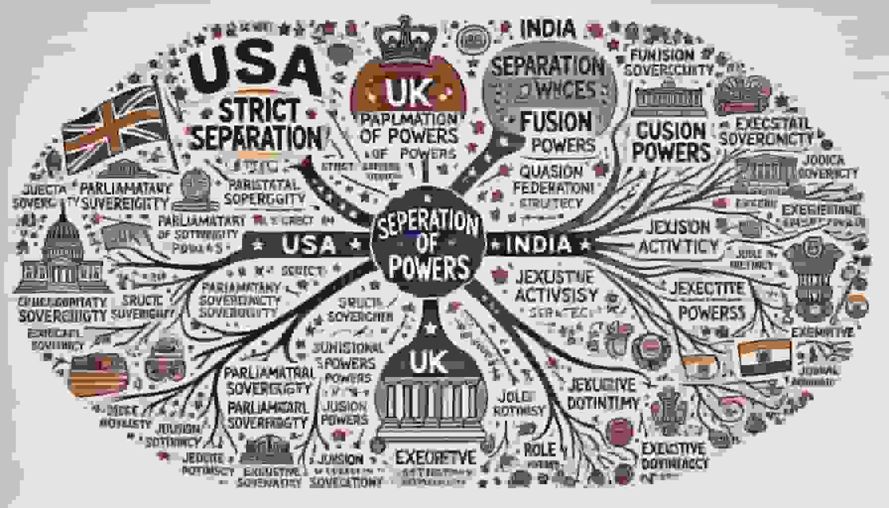 Comparison of Separation of Powers in USA, UK and India