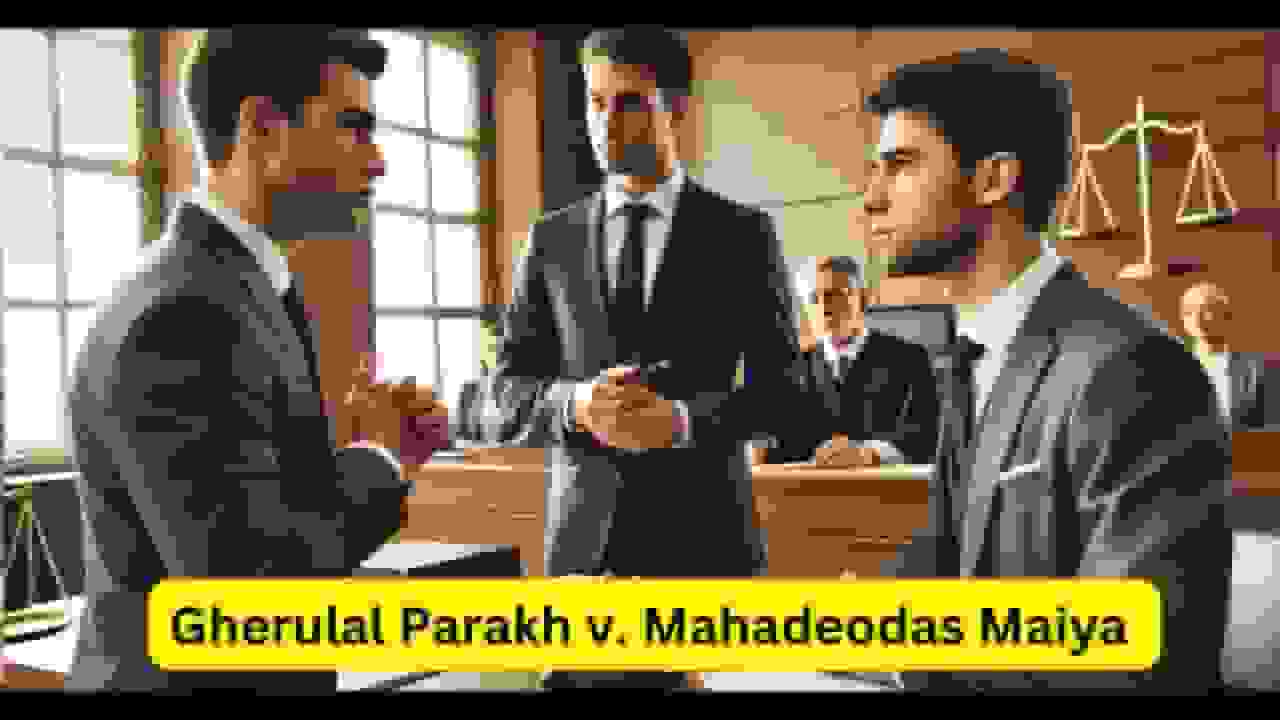 Gherulal Parakh vs. Mahadeodas Maiya (1959) – Case Summary